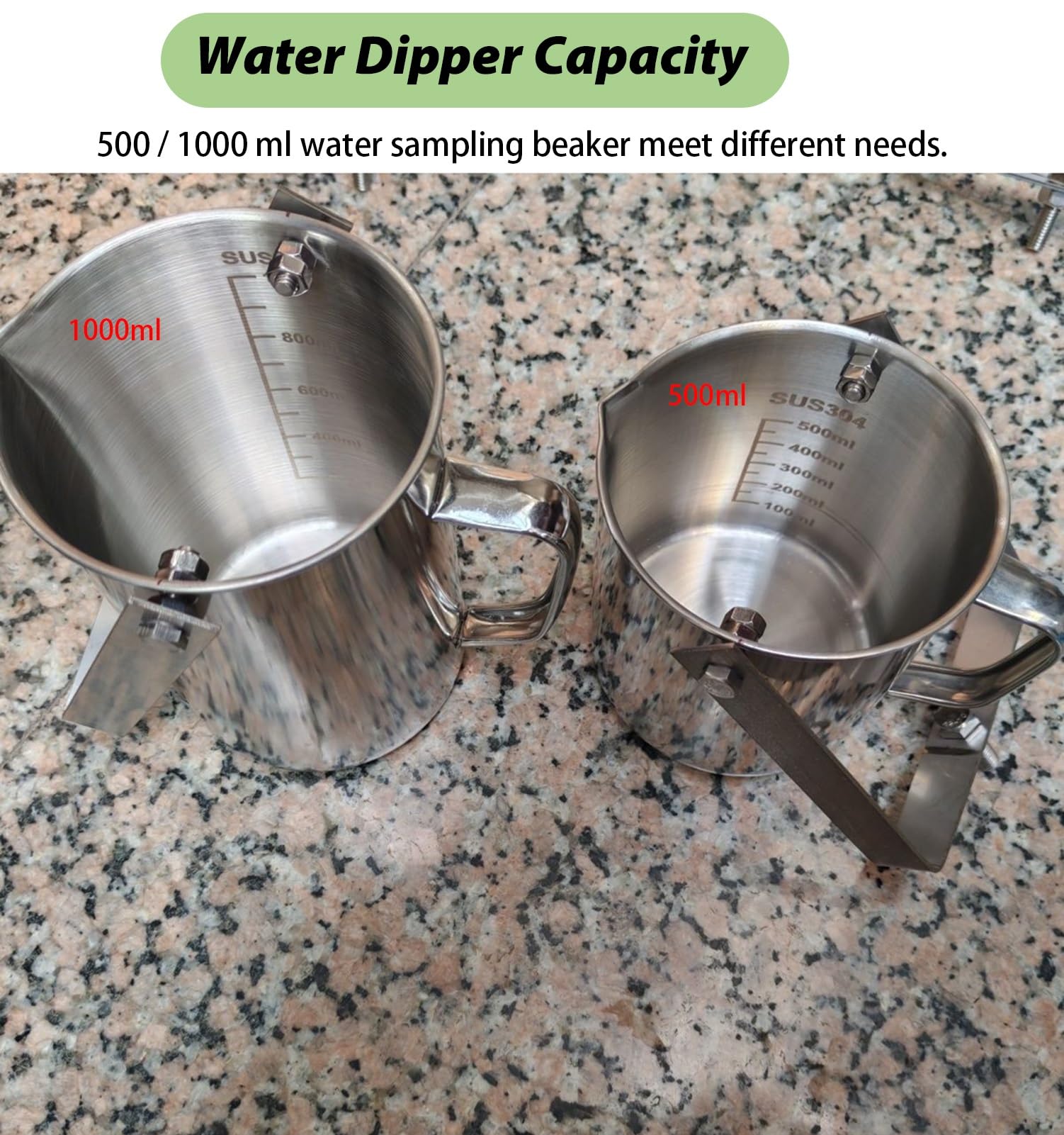 Louche D'échantillonnage Télescopique En Acier Inoxydable 1000 Ml