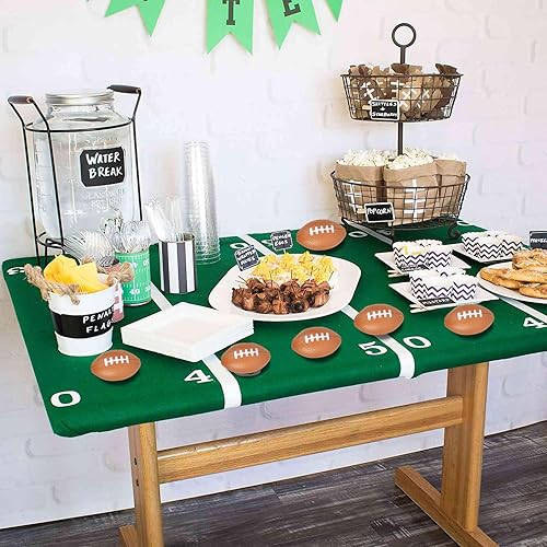 Miniatura 6 de Uogw Paquete de 36 pelotas de fútbol antiestrés, mini pelotas de fútbol de espuma de 2.17 pulgadas, decoración de superbowl para fiesta, mini