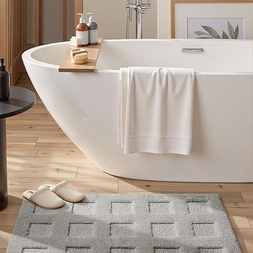 Miniatura 2 de GRANNY SAYS Alfombras de baño antideslizantes, lavables, extra suaves y absorbentes de agua para baño, alfombra de baño peluda de felpa, alfombra de