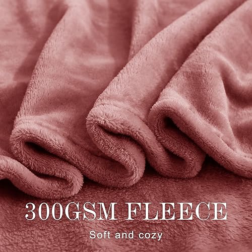Miniatura 2 de NICETOWN Manta de forro polar para sofá, manta de franela mullida, acogedora y supersuave, de microfibra ligera y agradable a la piel para