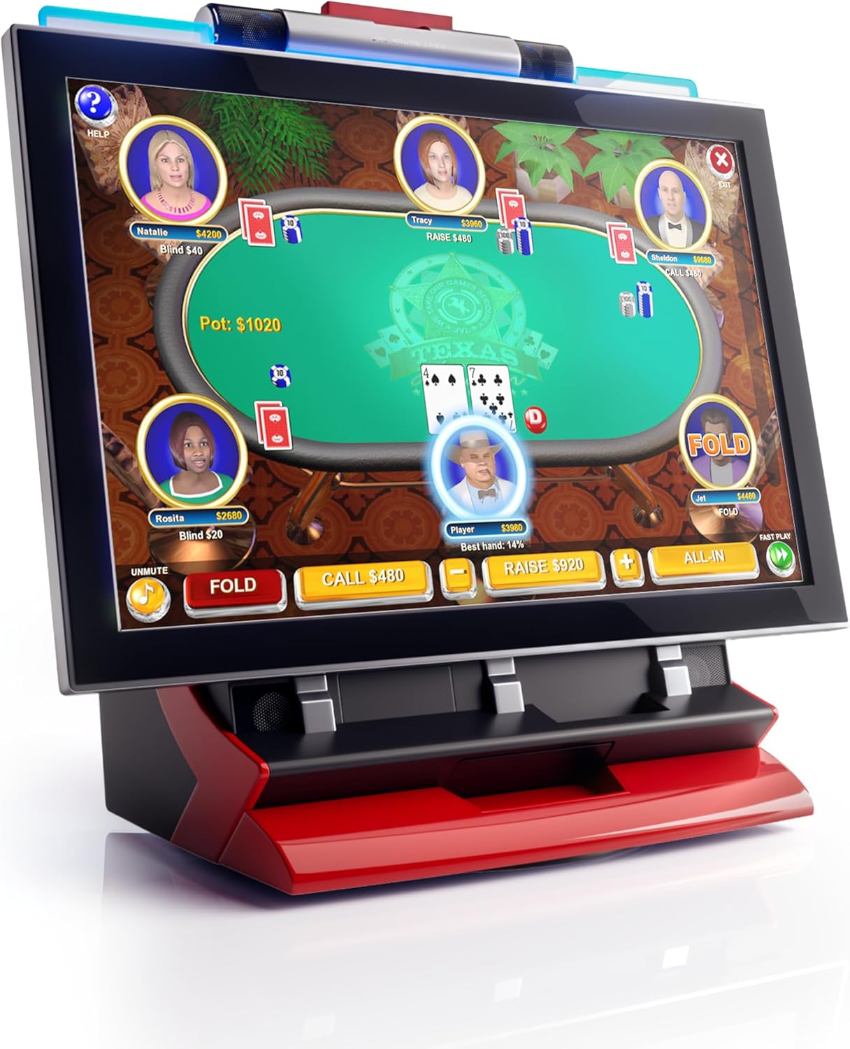 JVL Echo 22" Touchscreen Bartop Arcade Machine - Plug & Play, No Coins Needed | 149 Games Ready to Play, Compact Bartop Design for Home Bar & Tavern