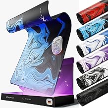 Nyfter - Premium Liquid 900 x 500 mm XXL Gaming Mouse Mat Wave-Free Nyfpad Non-Slip with Extra Stitched Edges and Optimal Gliding for High Performance in Gameplay