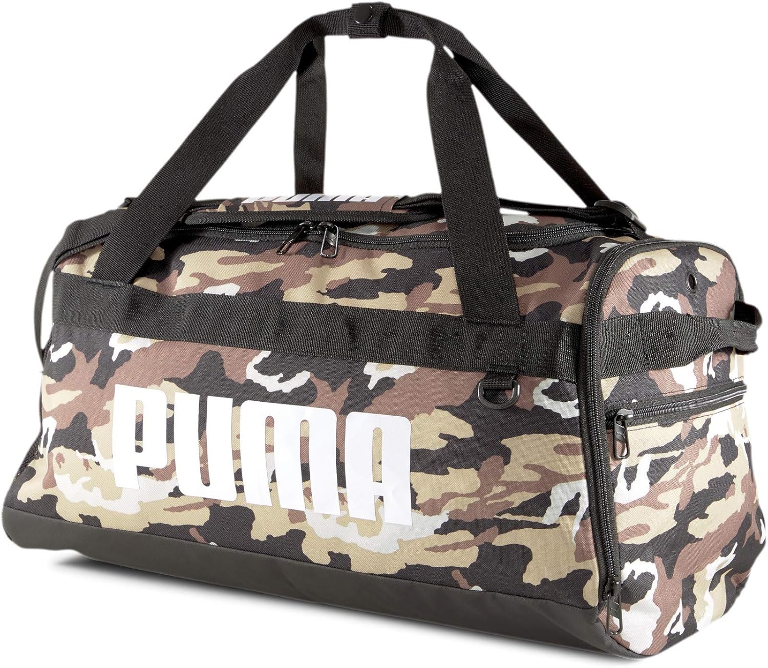Puma Challenger Duffel Bag S, Puma BlackPebbleCamo AOP, INT Amazon
