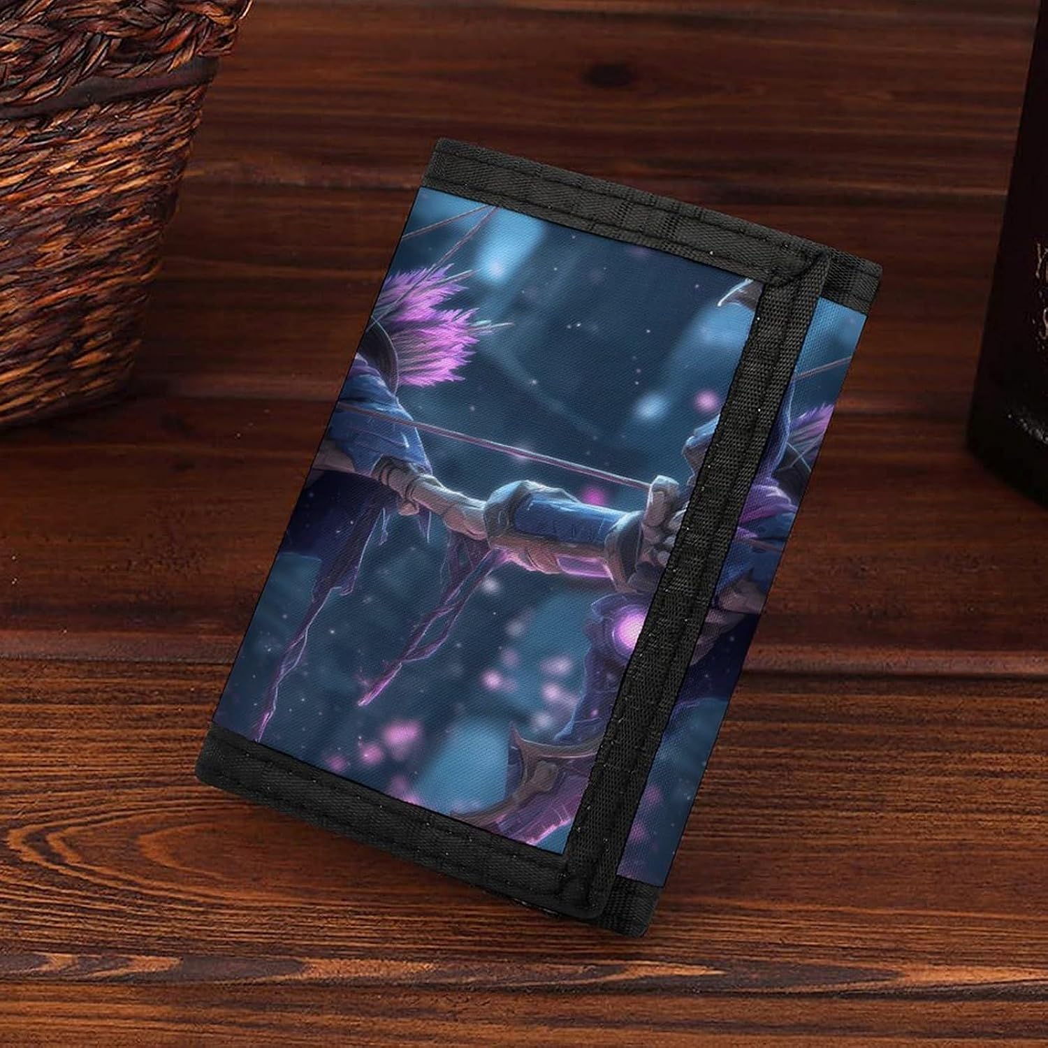 Skeleton Archer Trifold Slim Wallet Front Pocket With Money Clip And ID Credit Card Slots For Travel Work