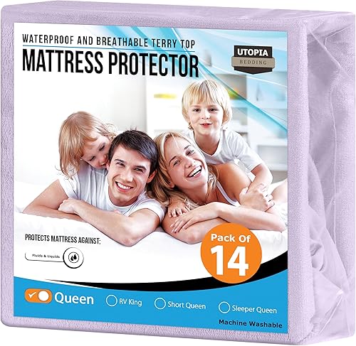 Miniatura 56 de Utopia Bedding – Protector premium de colchón impermeable – Funda de colchón ajustable transpirable.