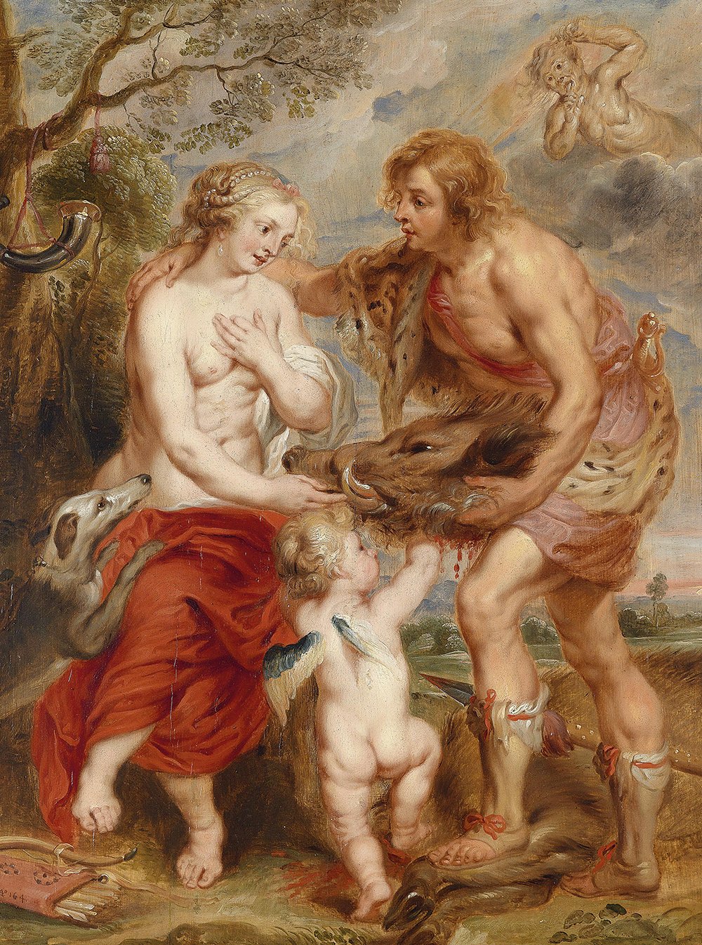Meleager and Atalante par Peter Paul Rubens : grande affiche dart mat