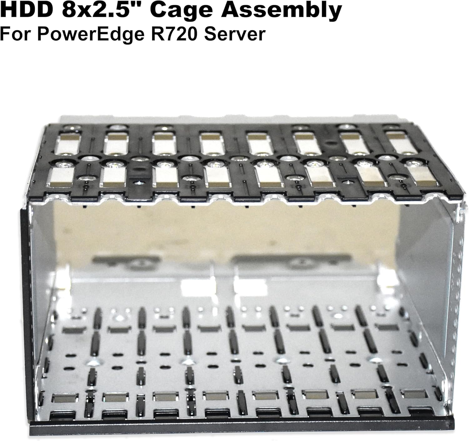 Compatible with Dell PowerEdge R720-R720XD Server Hard Drive Cage 2.5" Inches Small Form Factor SFF 8 Bay K7H00 K7G00 P51CF N2R9K