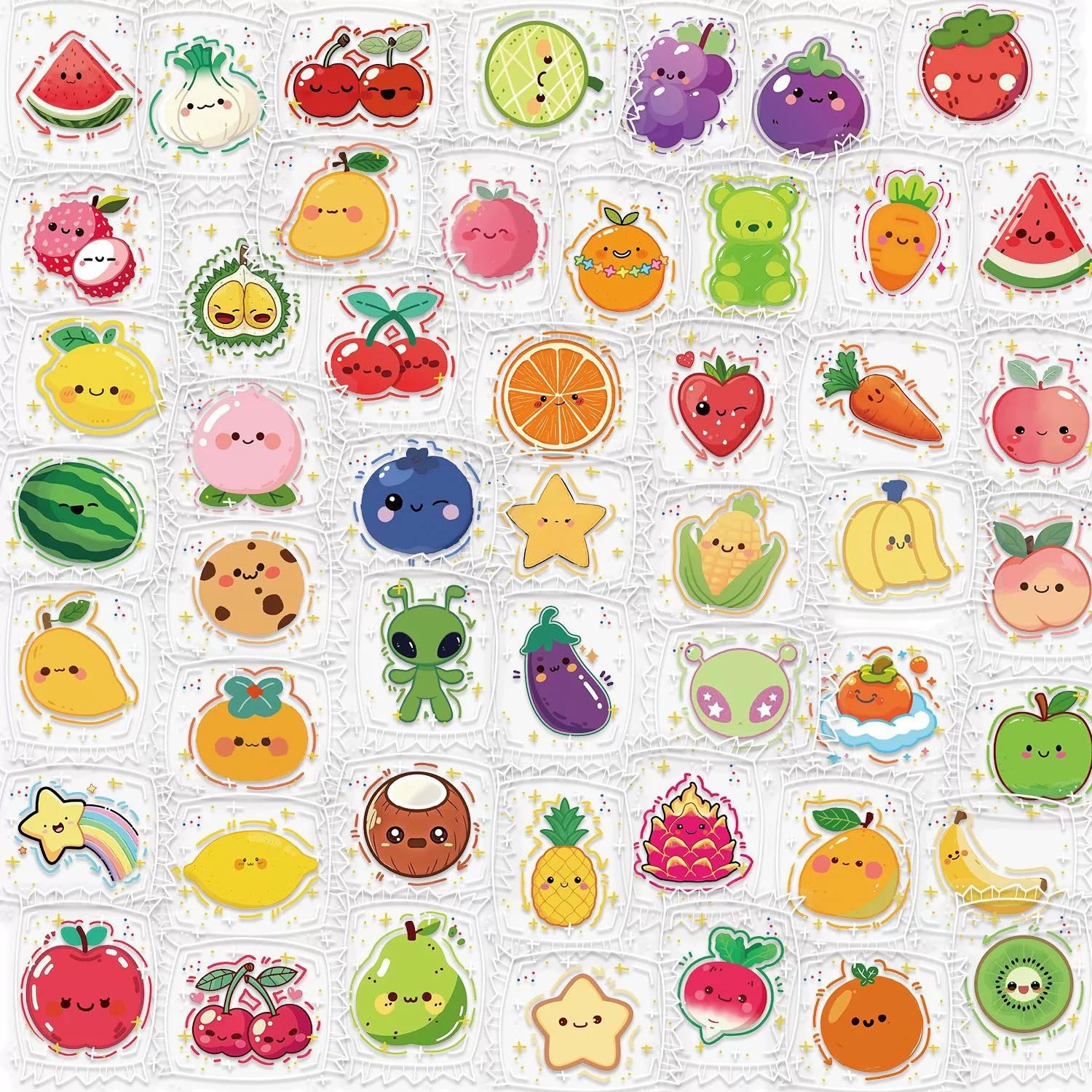 50 Pcs Candyland Stickers for Kids Teens Adults Boys Girls Gift,Candy Land Stickers Pack for Laptop,Skateboard,Luggage,Car,Bike,Cup,Computer,Water Bottle Decor,Vinyl Waterproof Decals