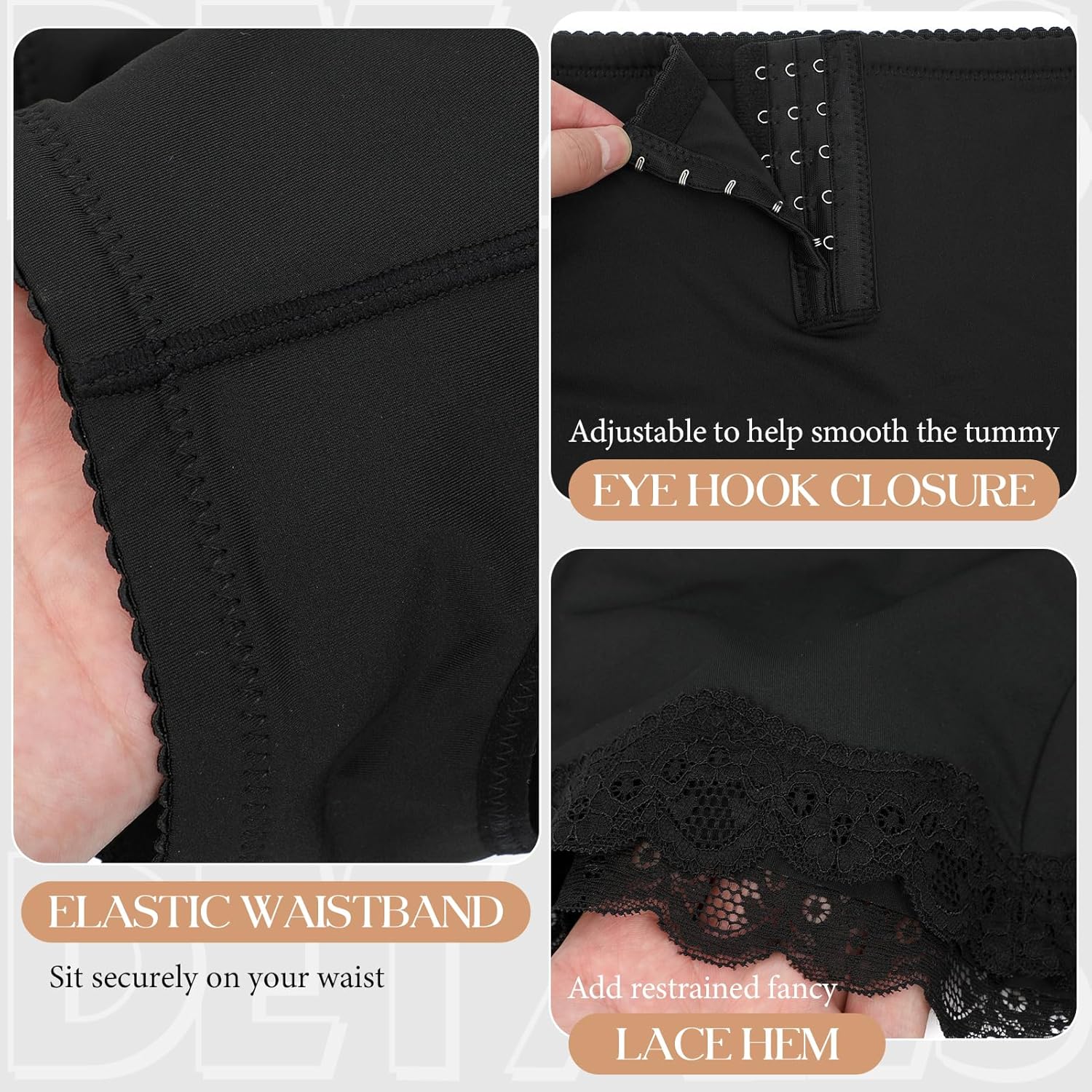 Yekartary Butt Lifting Panties Tummy Control Underwear Women Booty Lifter Shapewear Adjustable Body Shaper Hip Lift Boyshorts - Image 4