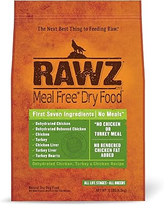 Rawz Meal Free Dry Dog Food (Turkey & Chicken, 10 lb.)