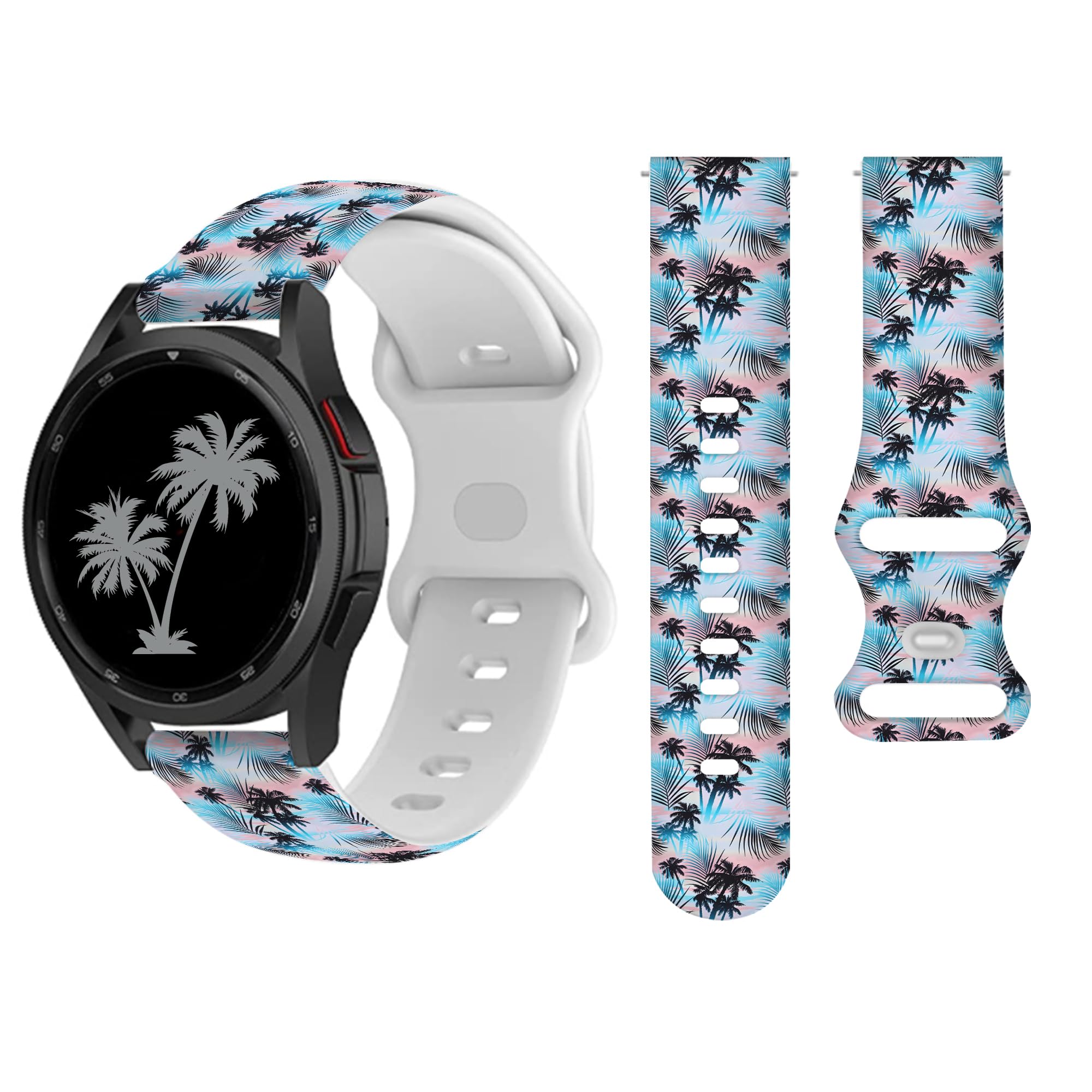 Holiday Watch Band Compatible For Samsung Galaxy Watch 5/Galaxy Watch 4 40mm 44mm/Galaxy Watch 4 Classic 42mm 44mm,Silicone Strap Wristbands for Women Men