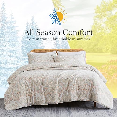 Miniatura 4 de Southshore Fine Living, Inc. Juego de ropa de cama de tamaño extragrande con edredón King, calidez para todas las estaciones con alternativa al