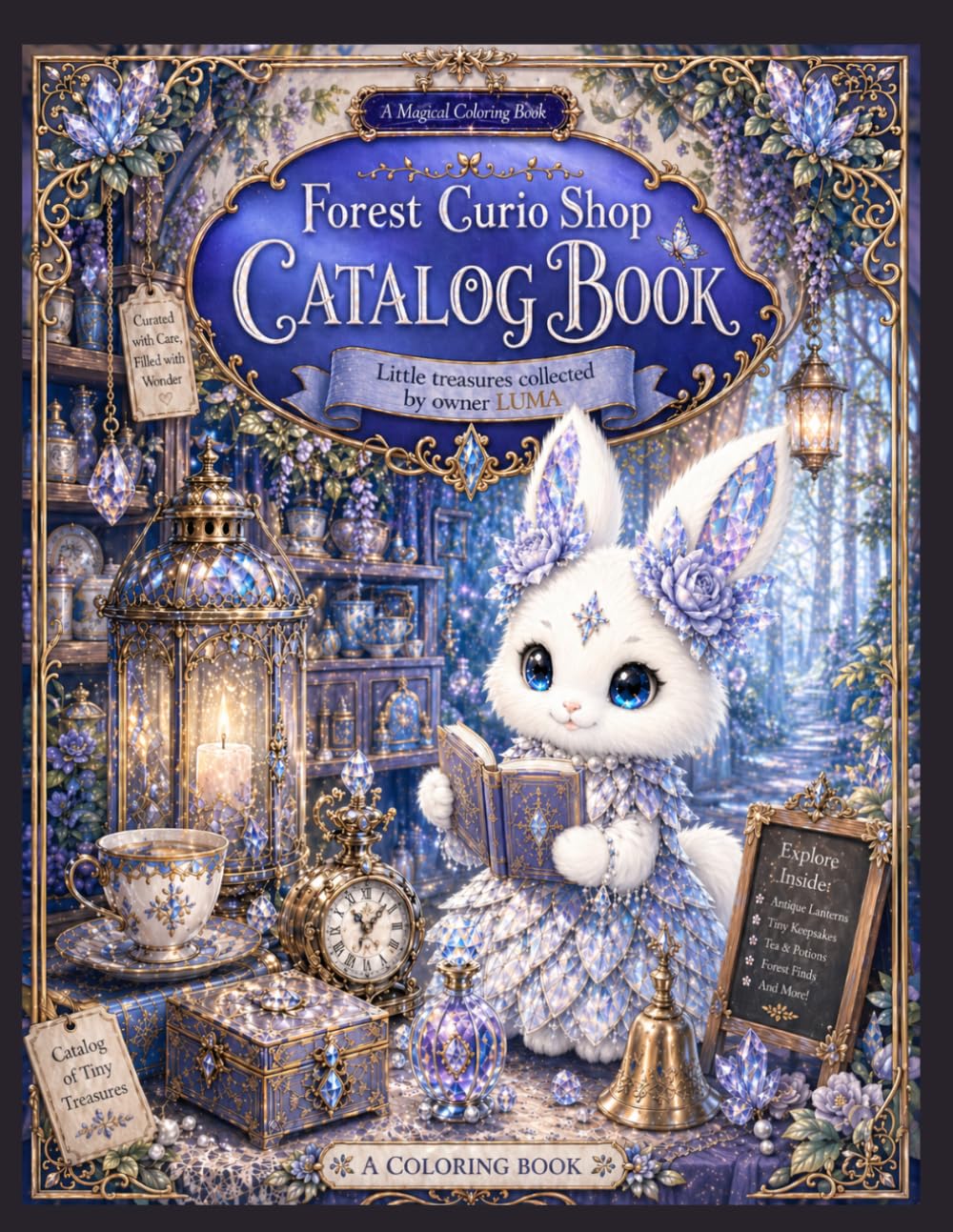 Forest Curio Shop Catalog Book: A Magical Coloring Book of Little Treasures