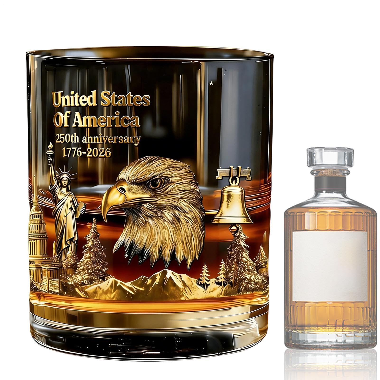 Vasos de whiskey de 300ml tipo taza del 250 aniversario para celebraciones