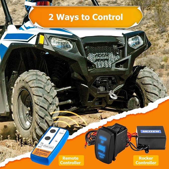 Winche Eléctrico 4500lb WeiSen con Control y Soporte miniatura 2