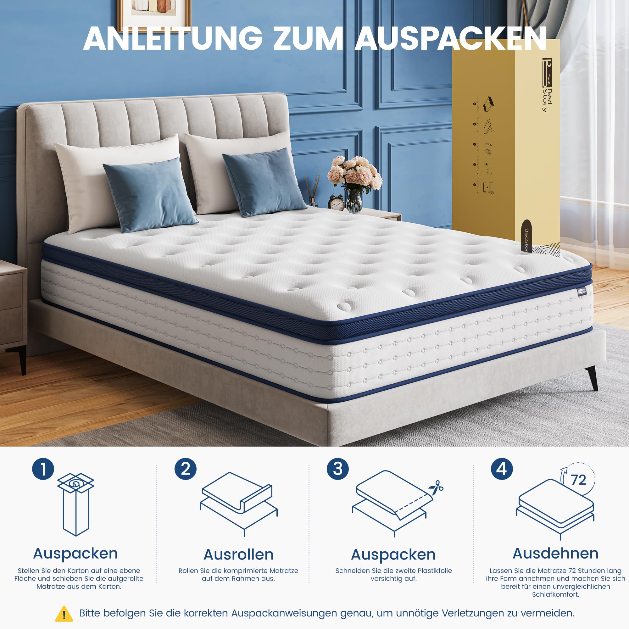 BedStory Matratze 160x200cm – Bild 7
