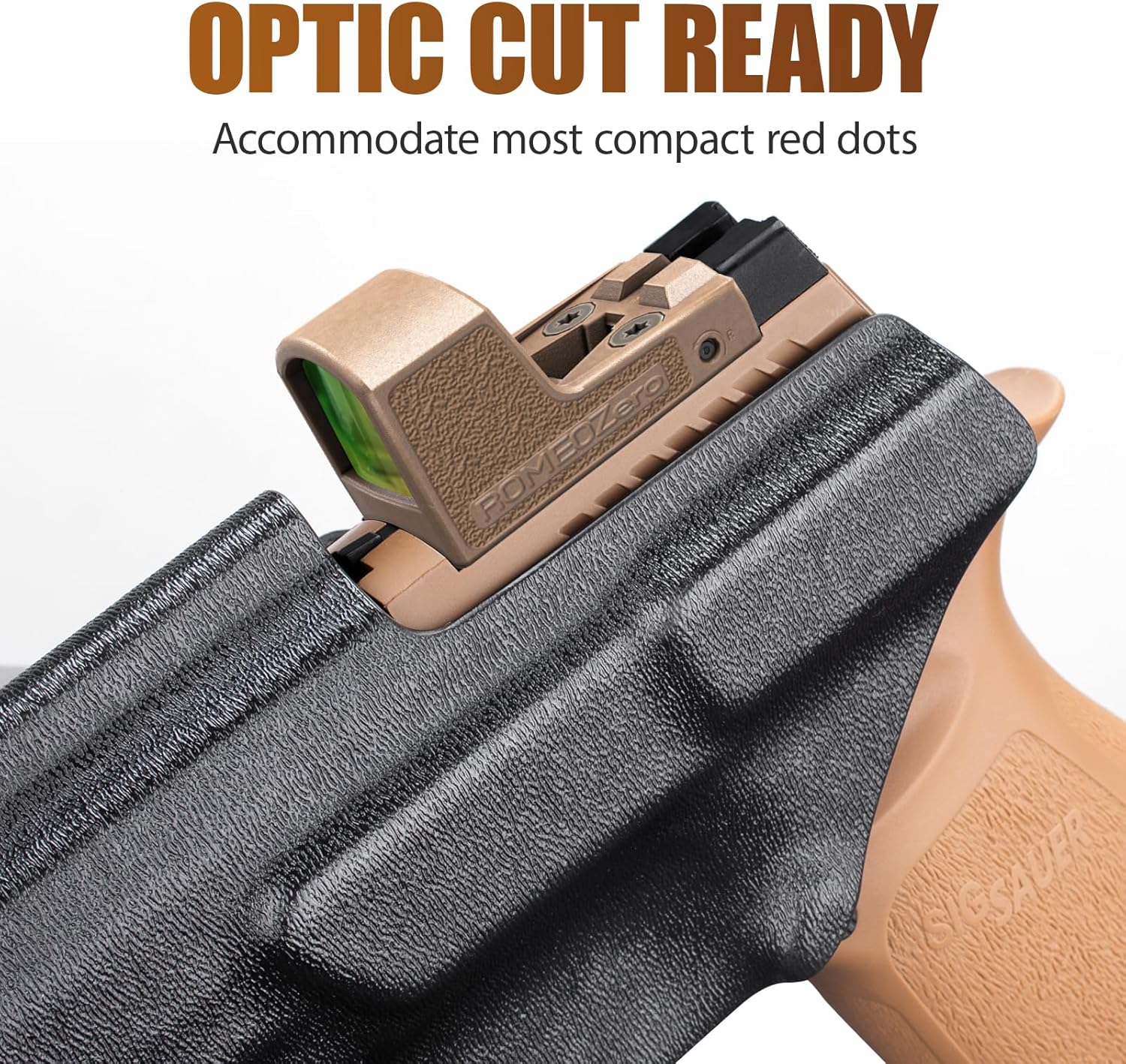 WARRIORLAND IWB Kydex Holster with Optic Cut, Fits Sig P320 Compact, XCompact, X-Carry, M18, M17, Full-Size, XFive Legion / DH3, AXG | Adjustable Cant & Retention, Right-Hand Conceal Carry Holster