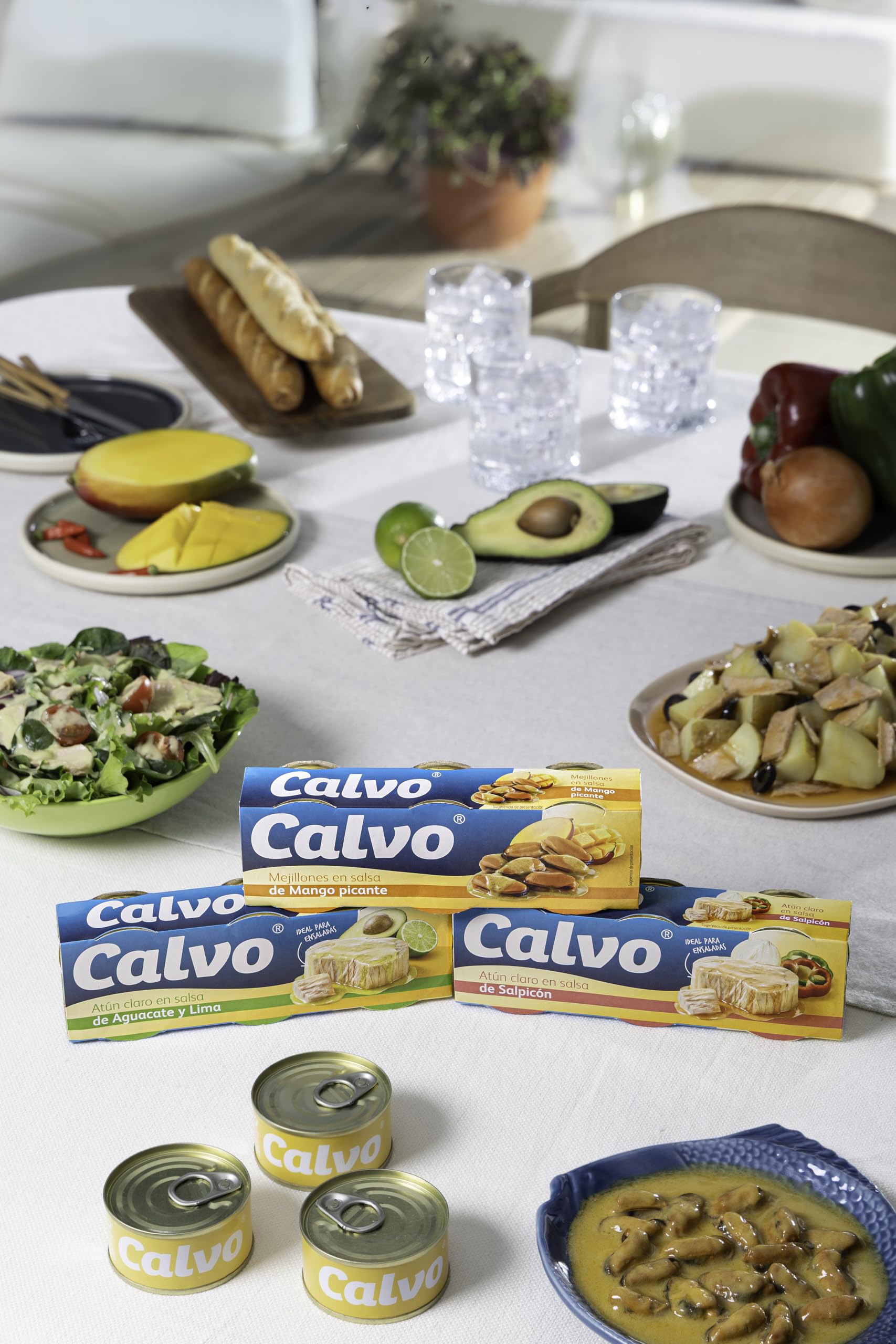 Calvo Mejillones en salsa de Mango picante Pack3 x 80g