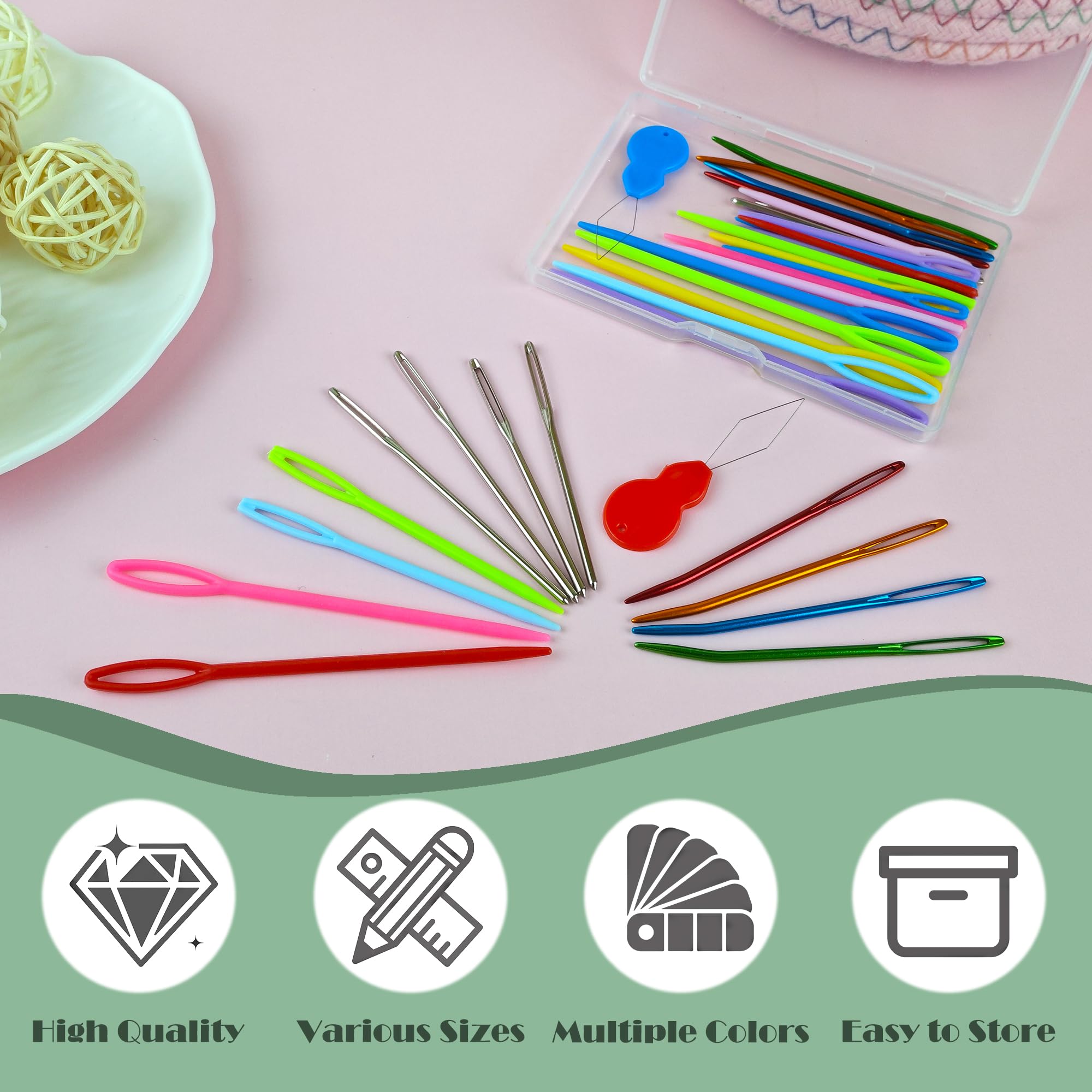 MONKEYTIME 作務衣 nonnative Needles dairiku Amazon.com: DeliaVo 49 Pcs Yarn Needles Set, Assorted Crocheting