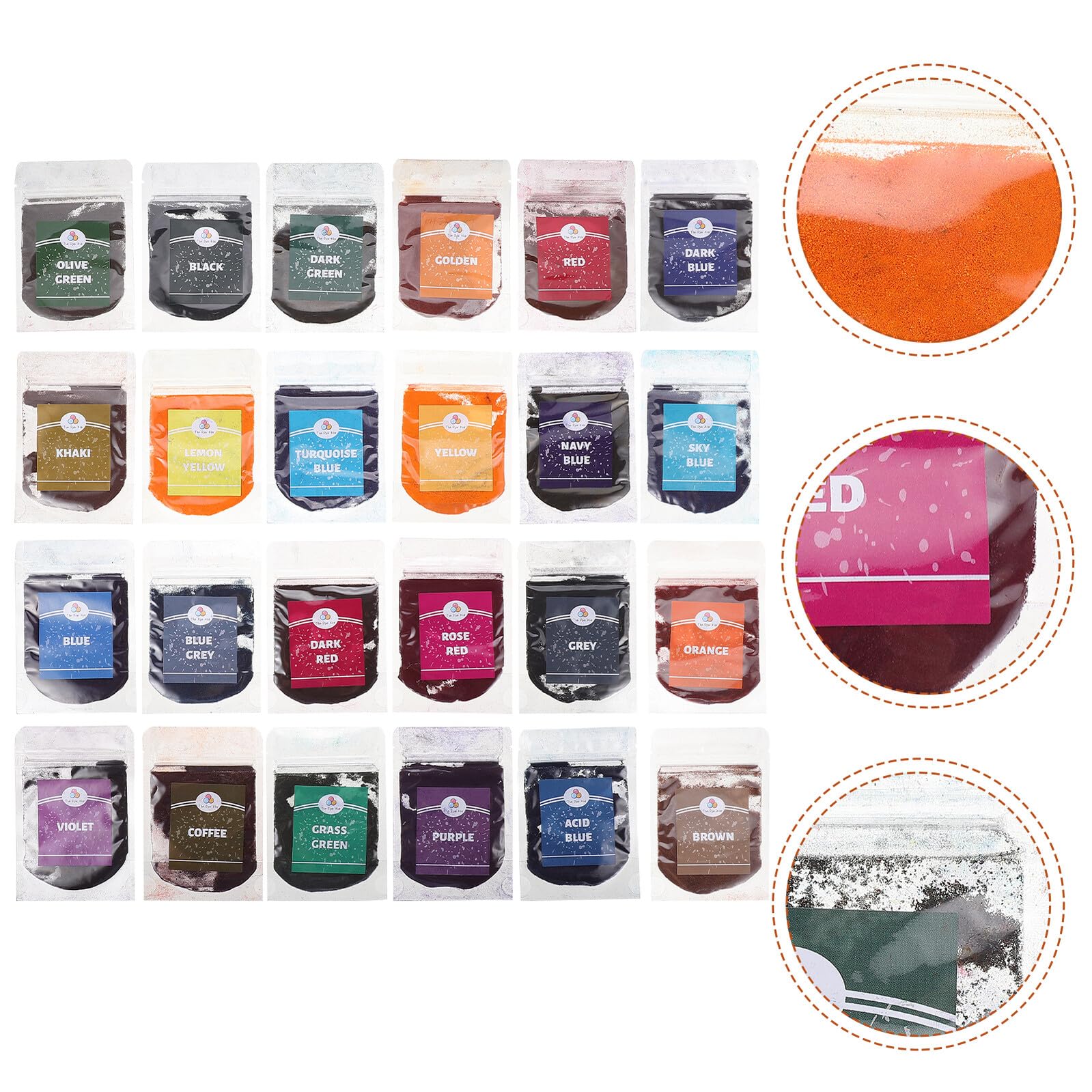 Kit Pigmentos para Tie Dye Polvos de Color para Teñir Ropa DIY para Proyectos y Fiestas para Adultos Brillantes y Duraderos