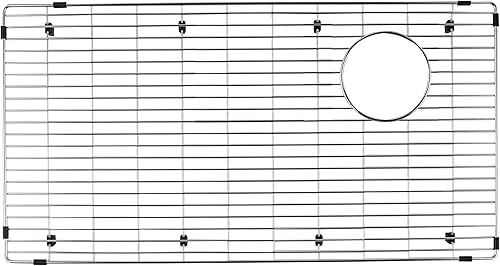 Miniatura 1 de BLANCO 236595 Quatrus - Rejilla para fregadero de acero inoxidable, 16.13 pulgadas de largo x 30 pulgadas de ancho x 0.25 pulgadas de alto