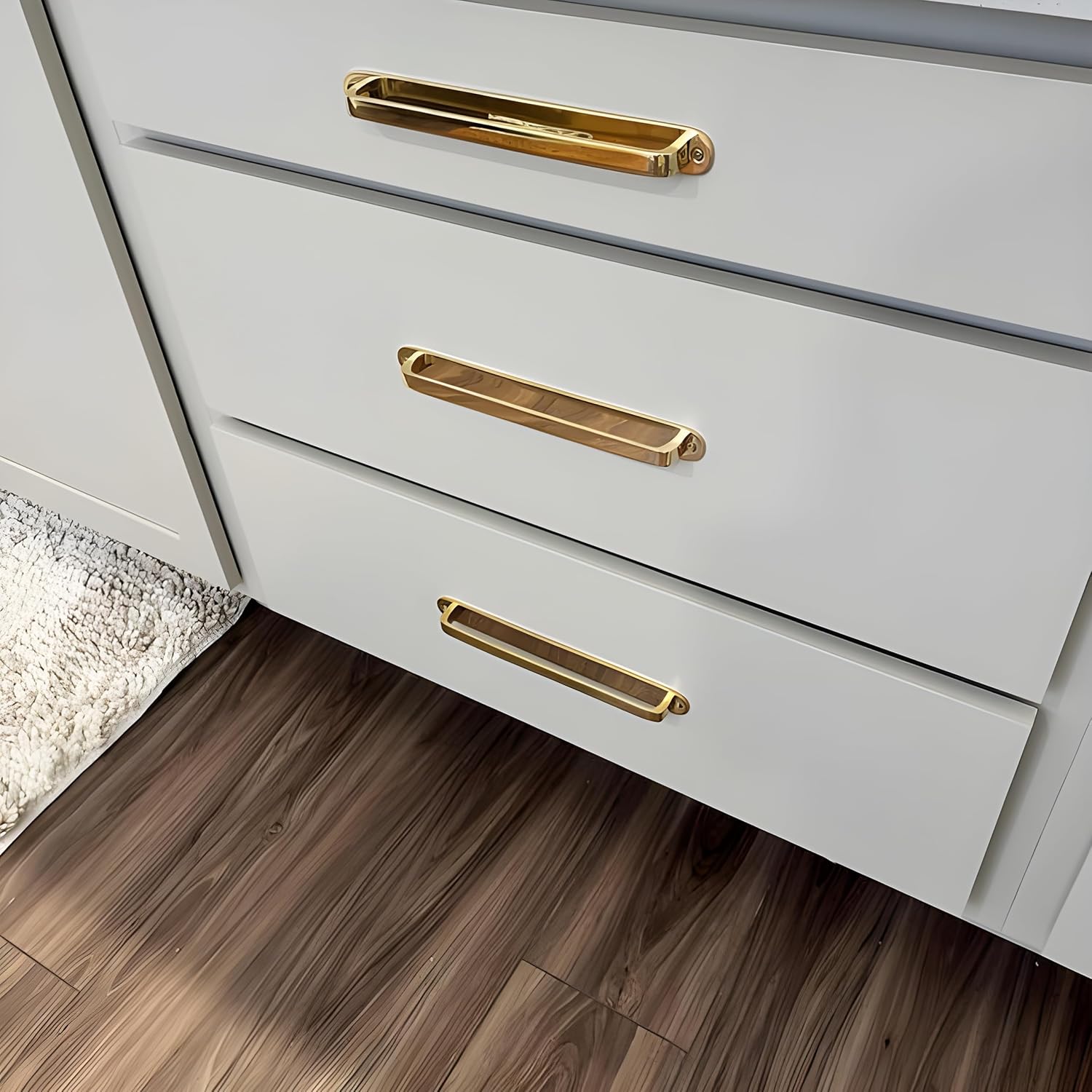 Solid Brass Cabinet Pull with Backplate | 6.5 Inch Polished Unlacquered Handmade Brass Handle for Kitchen Bathroom Dresser Drawer Furniture Hardware