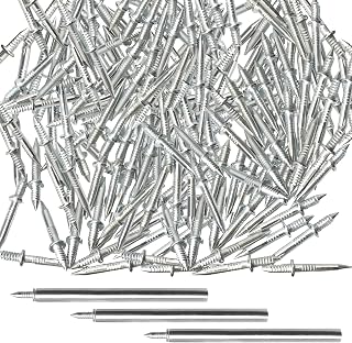 300PCS Double-Head Skirting Thread Nail, Invisible Screws & Specific Sleeve Tool, Hidden Nails for Trim, Double Sided Nails for Seamless Skirting Thread with Solid Wood Baseboard