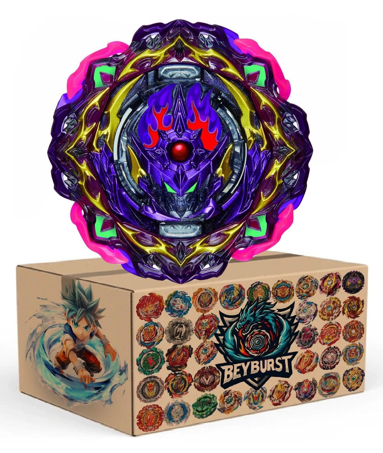 B-206 Barricad Lucif Blade Kids Fighting Gyro Metal Battle Spinning Gyro top Toys