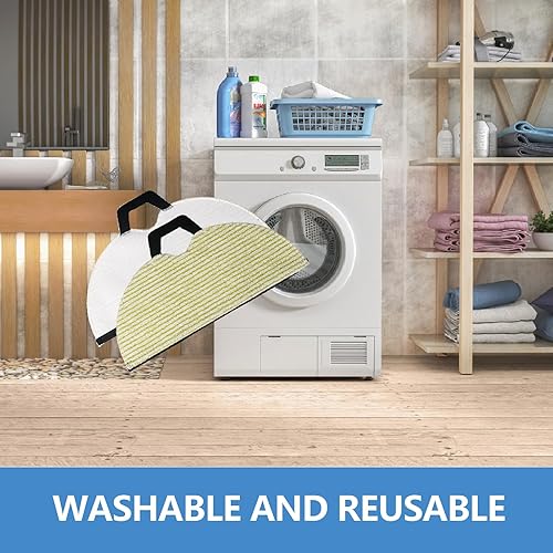 Miniatura 6 de Paquete de 6 almohadillas de repuesto para robot RV2001WD compatibles con Shark RV2001WD RV2002WD AV2001WD RV2000WD RV2000WD Robot Aspirador,