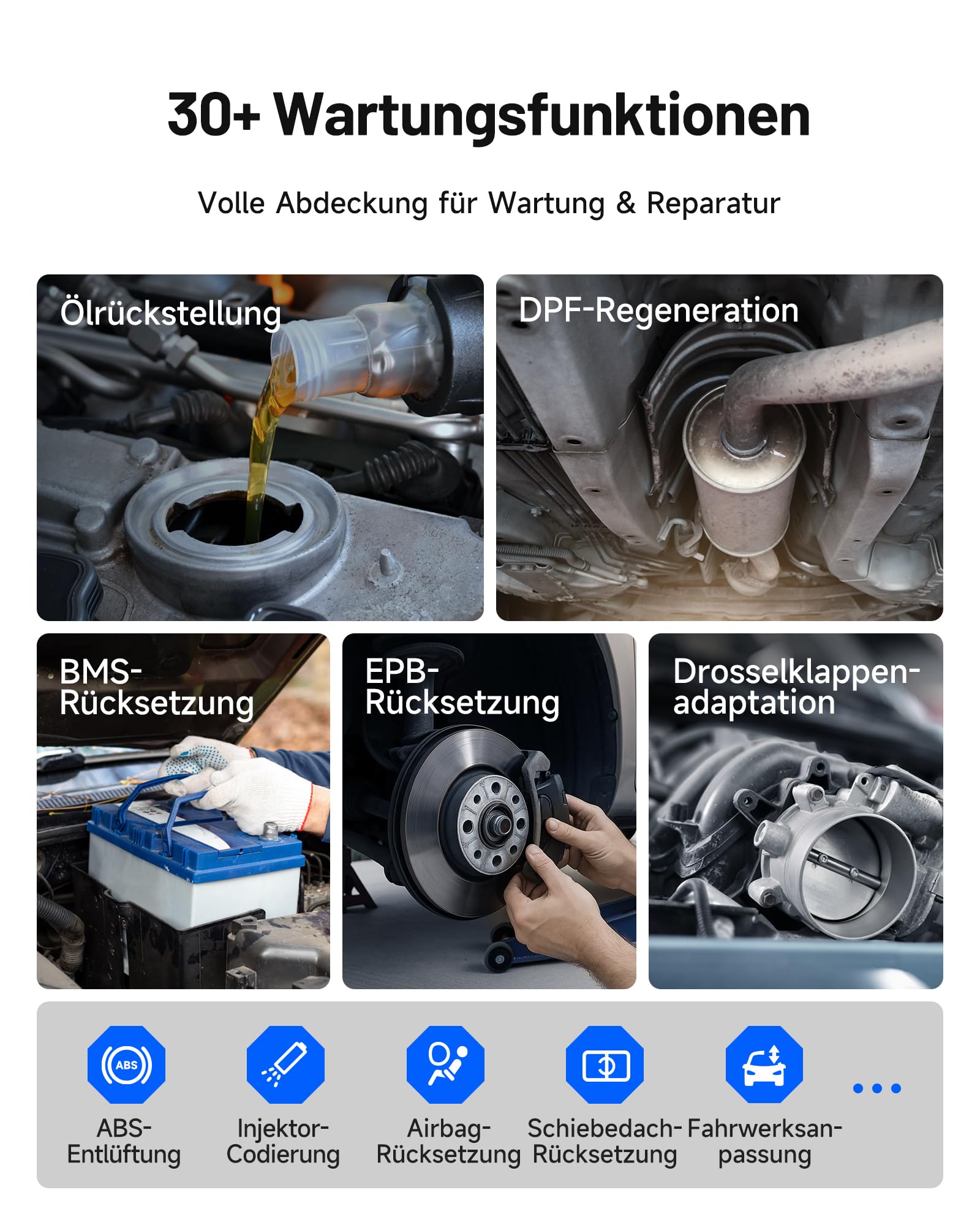 TOPDON TopScan Master OBD2 Diagnosegerät Bluetooth, Bidirektionale/Aktiver Test, Wireless Alle Systeme für iOS & Android, 30+ Reset-Diensten, CAN-FD&DoIP, FCA/Nissan/Renault SGW, KI-Unterstützung