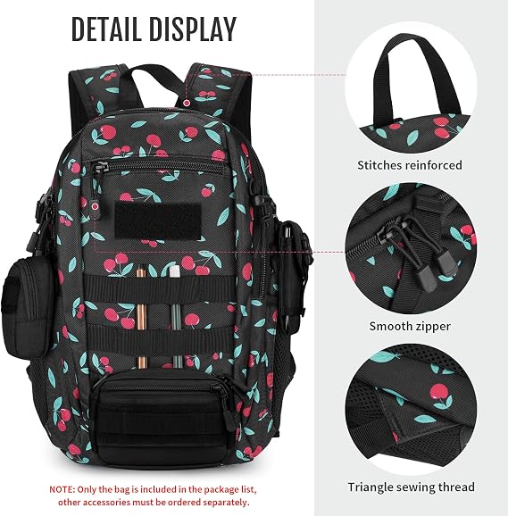 HUNTVP Small Backpack 10L 20L 30L, Tactical Military Molle Backpack Mini Rucksack, School Bag, Daypack Rucksacks for Men Women Boys Girls College, Travelling, Cycling, Hiking, Gym, Running, Outdoors