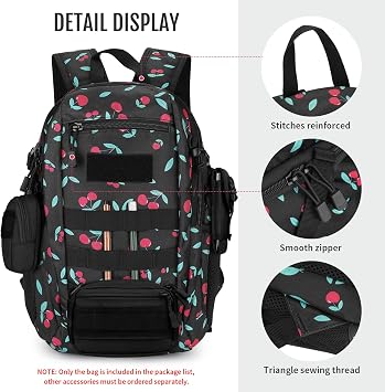 HUNTVP Small Backpack 10L 20L 30L, Tactical Military Molle Backpack Mini Rucksack, School Bag, Daypack Rucksacks for Men Women Boys Girls College, Travelling, Cycling, Hiking, Gym, Running, Outdoors