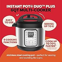 Vista 3 de Instant Pot Duo Plus 6 Qt 9 in 1 Olla de presión multiuso programable, olla de cocción lenta, arrocera, yogurtera, vaporera, para hervir huevos