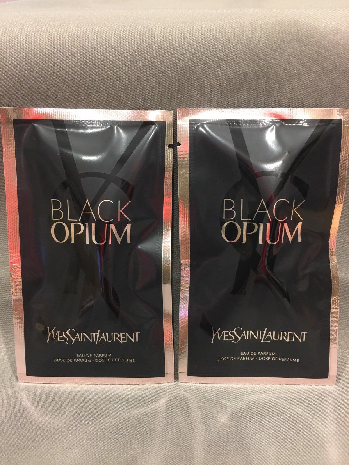 2 x Yves Saint Laurent Black Opium EDP Single Dose Sample size 0.4 oz each