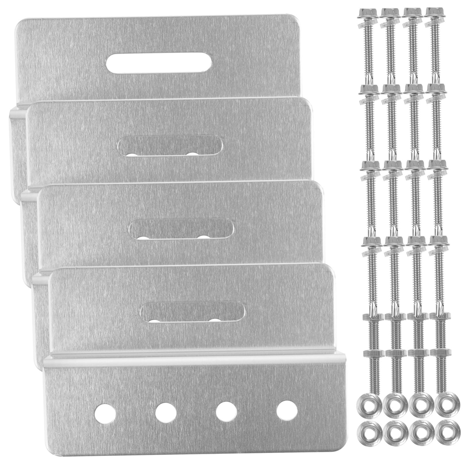 Gatuida 12piezas Soporte De Panel Solar z Brackets De Aluminio Para Rv y Kit De Montaje Ligero y Resistente De Tornillos Incluidos
