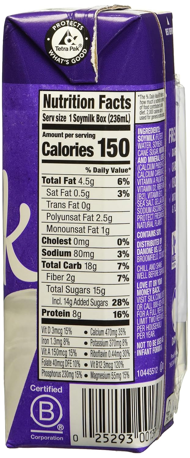 Silk Very Vanilla Soy Milk, 6 - 8 fl Oz