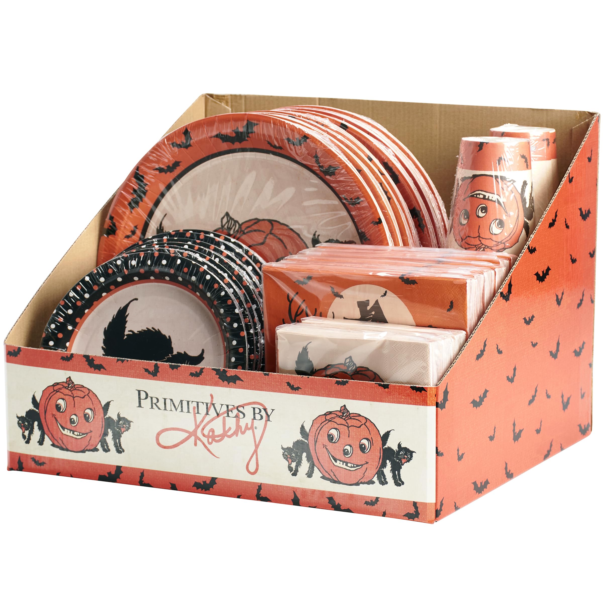 Kit de fête en papier pour animer un goûter d'Halloween vintage à la maison