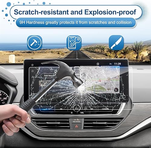 Miniatura 4 de Coleya Protector de pantalla Altima 2023 2024 para Nissan Altima (SVSRSLSR VC-Turbo) Pantalla táctil de 12.3 pulgadas, vidrio templado 9H 2024 2023