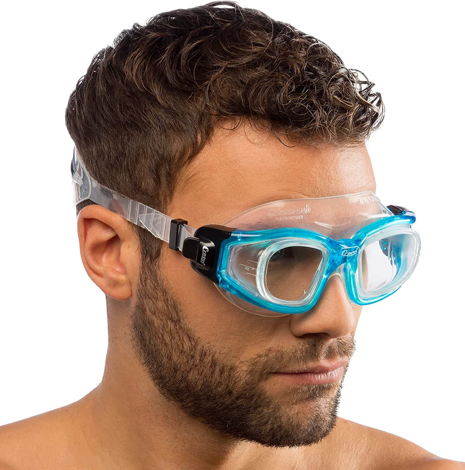 Cressi Swim Galileo Goggles Schwimmbrille Mit Gehärtetem Glas