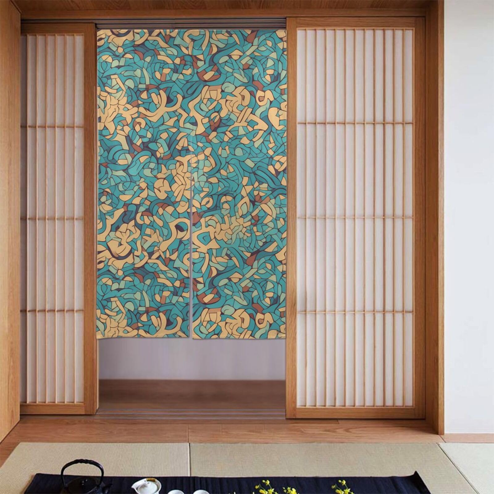 Rideaux occultants occultant chambre imprimé mandala 142 x 86 cm