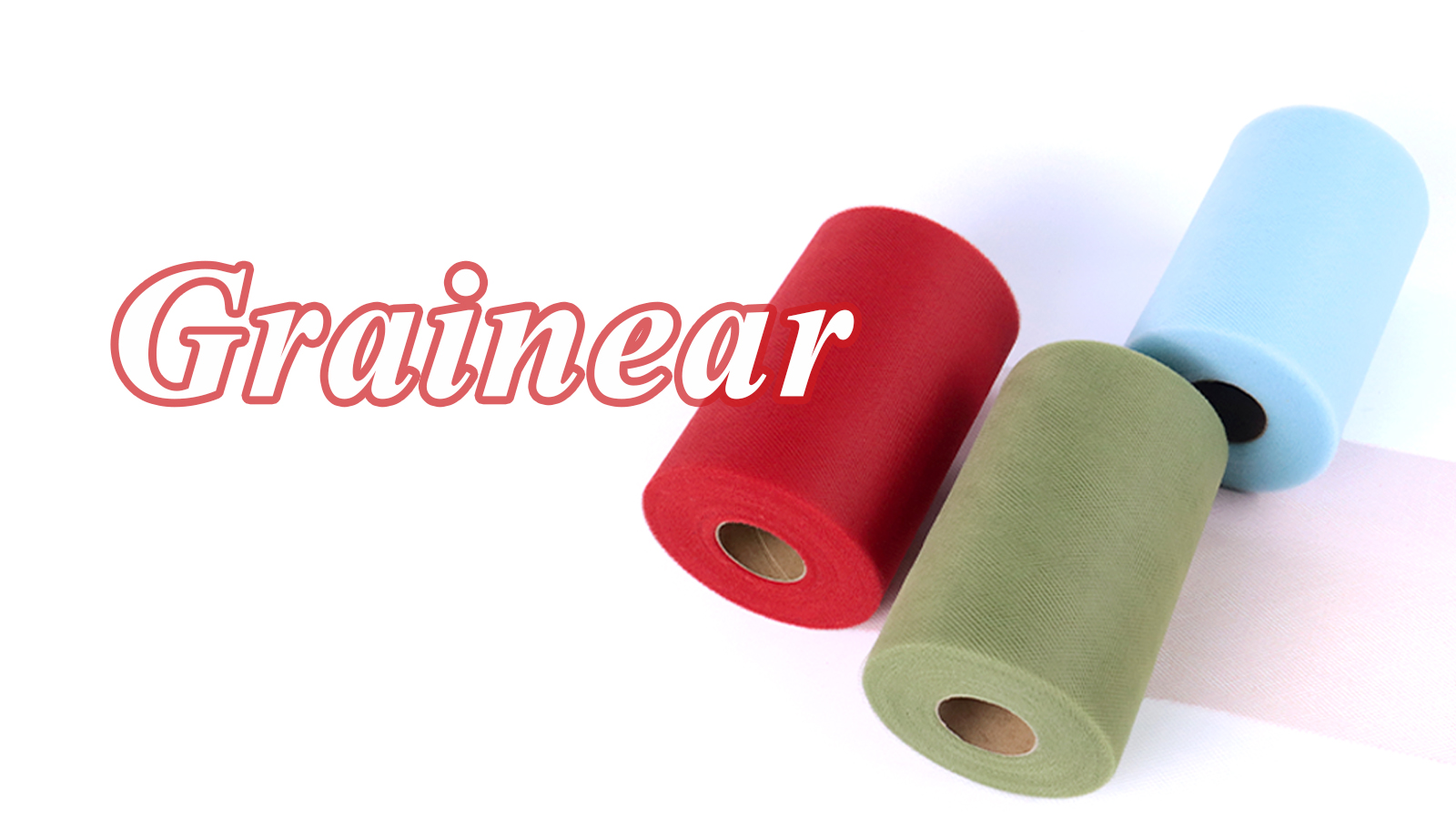 Image of Lime Green Tulle Fabric Roll 6 Inch x 100 Yards Tulle Ribbon