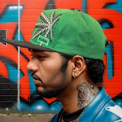 Miniatura 3 de Popfizzy Sombrero de hierba, sombreros de hoja de marihuana, gorra de snapback de cannabis, gorras de béisbol de marihuana, sombrero de hoja de