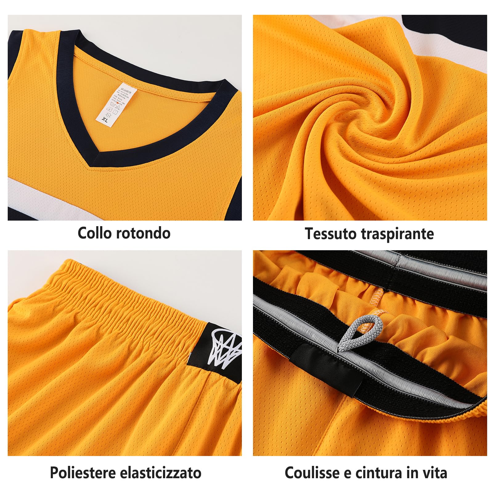 Maglie da basket personalizzata Set da basket per bambini adulti, maglia da basket con senza maniche set sportivo