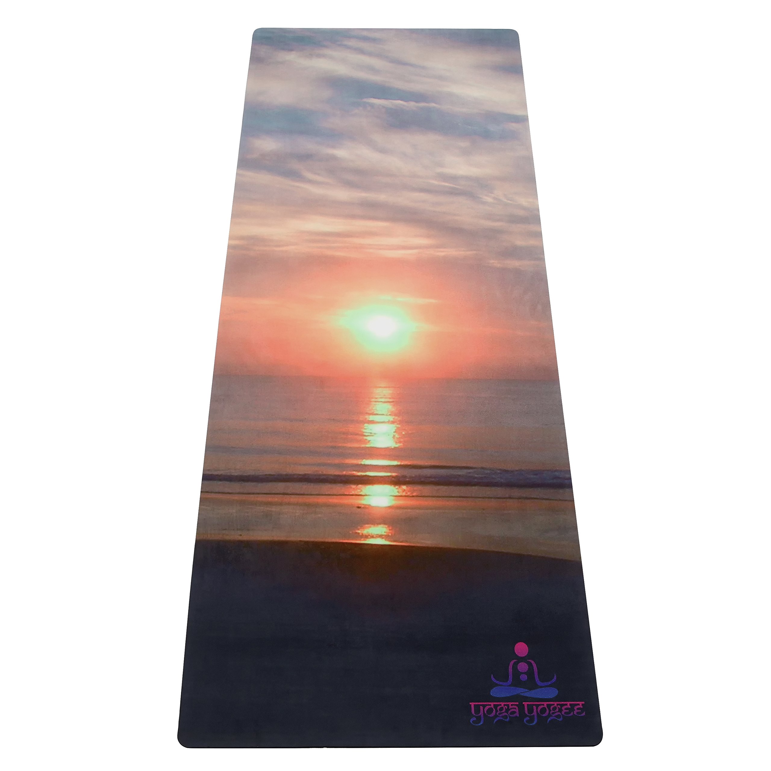 Yoga YogeeUnisex's Combo Yoga Mat, Sunrise, 180 x 60 cm
