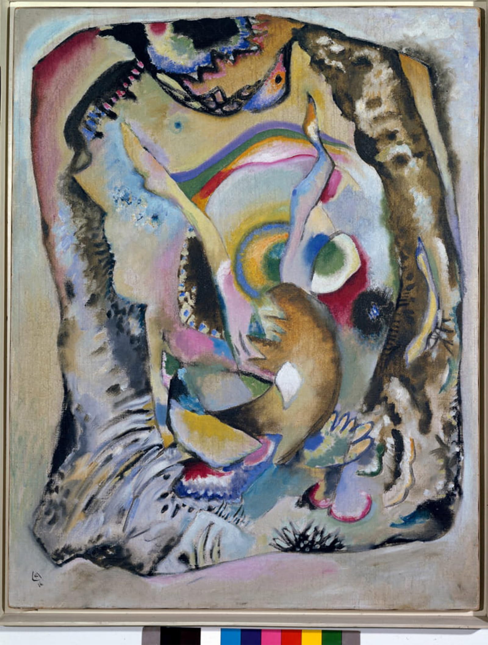 Serendipitp No Frame Aesthetic Poster Photo Wall Print Retro Picture Expressionismus: Painting On Clear Background By Wassily Kandinsky Modern Wall Artwork For Home Decor 60X90cm