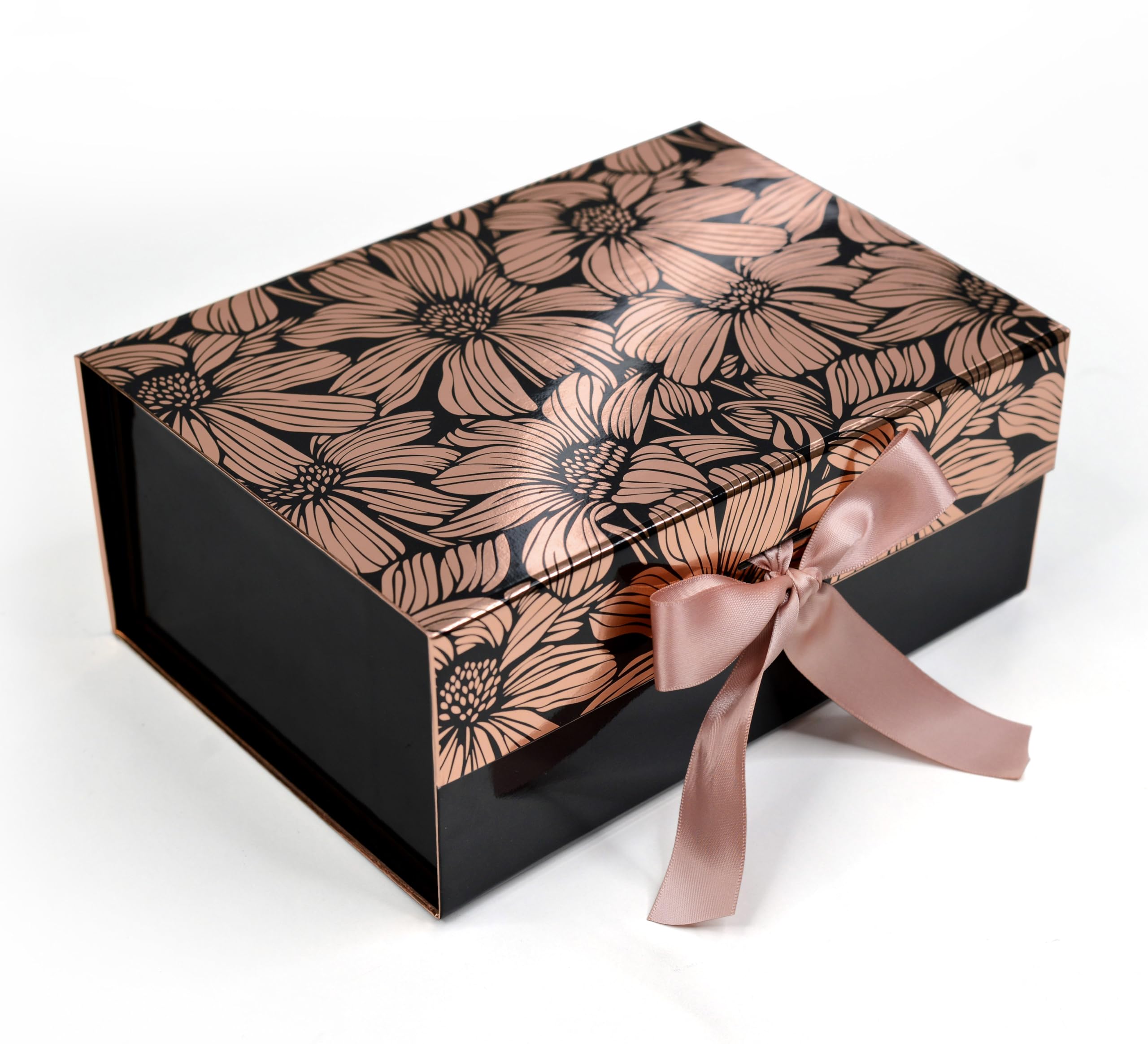 RBS® - Cardboard Gift Box Empty (23 x 16 x 10cm) Gift Boxes for Packaging (1 Pack) Decorative Gift Packing Box Multipurpose Gift Hampers holds upto 5 kg (Daisies)