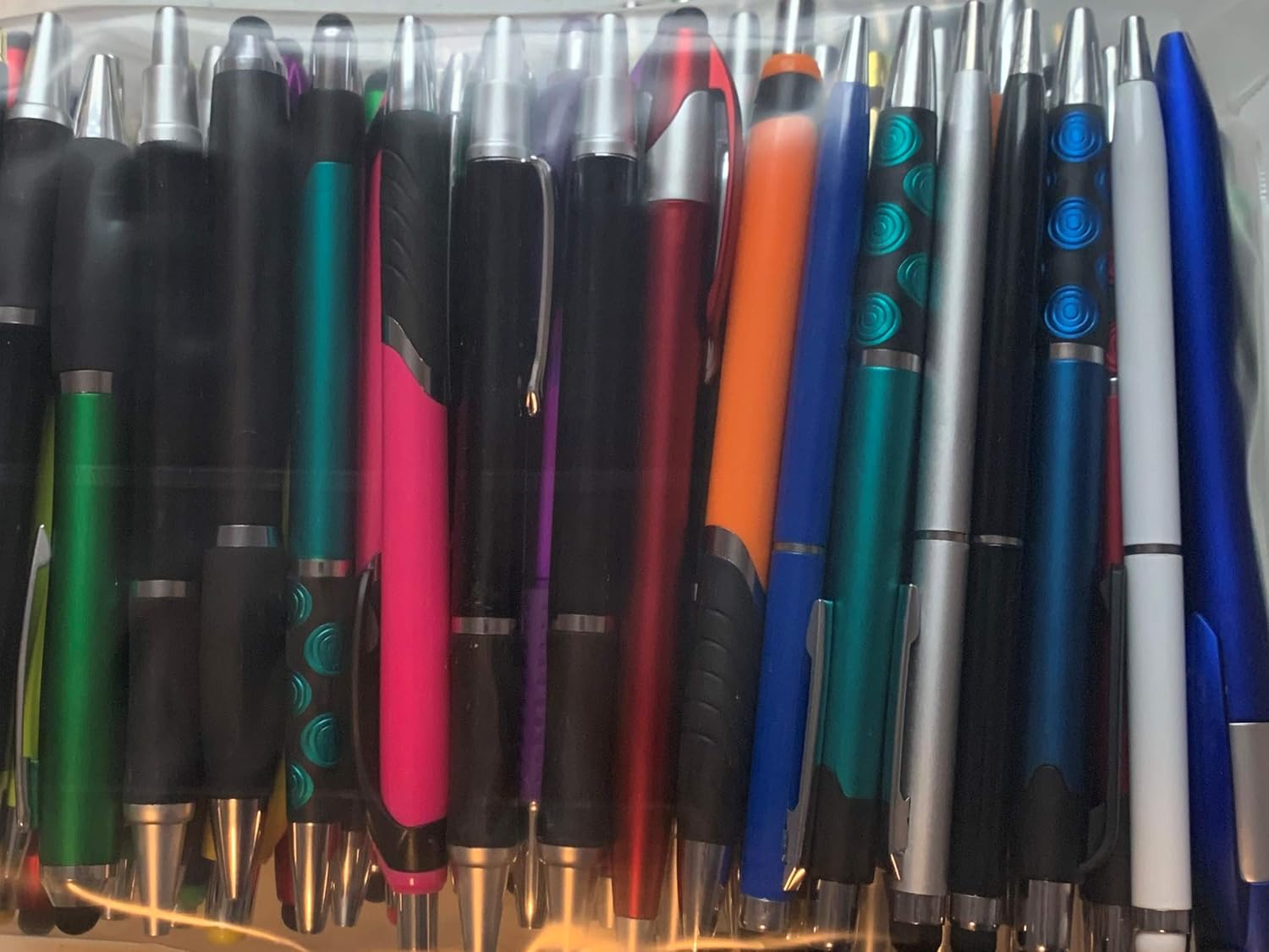 75 pcs bulk lot blank pens includes stylus pens, metal pens, plastic pens by SE ROSE