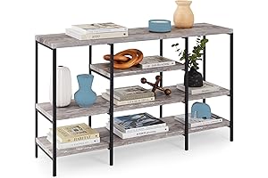 Best Choice Products Industrial Storage Console Table, Gray