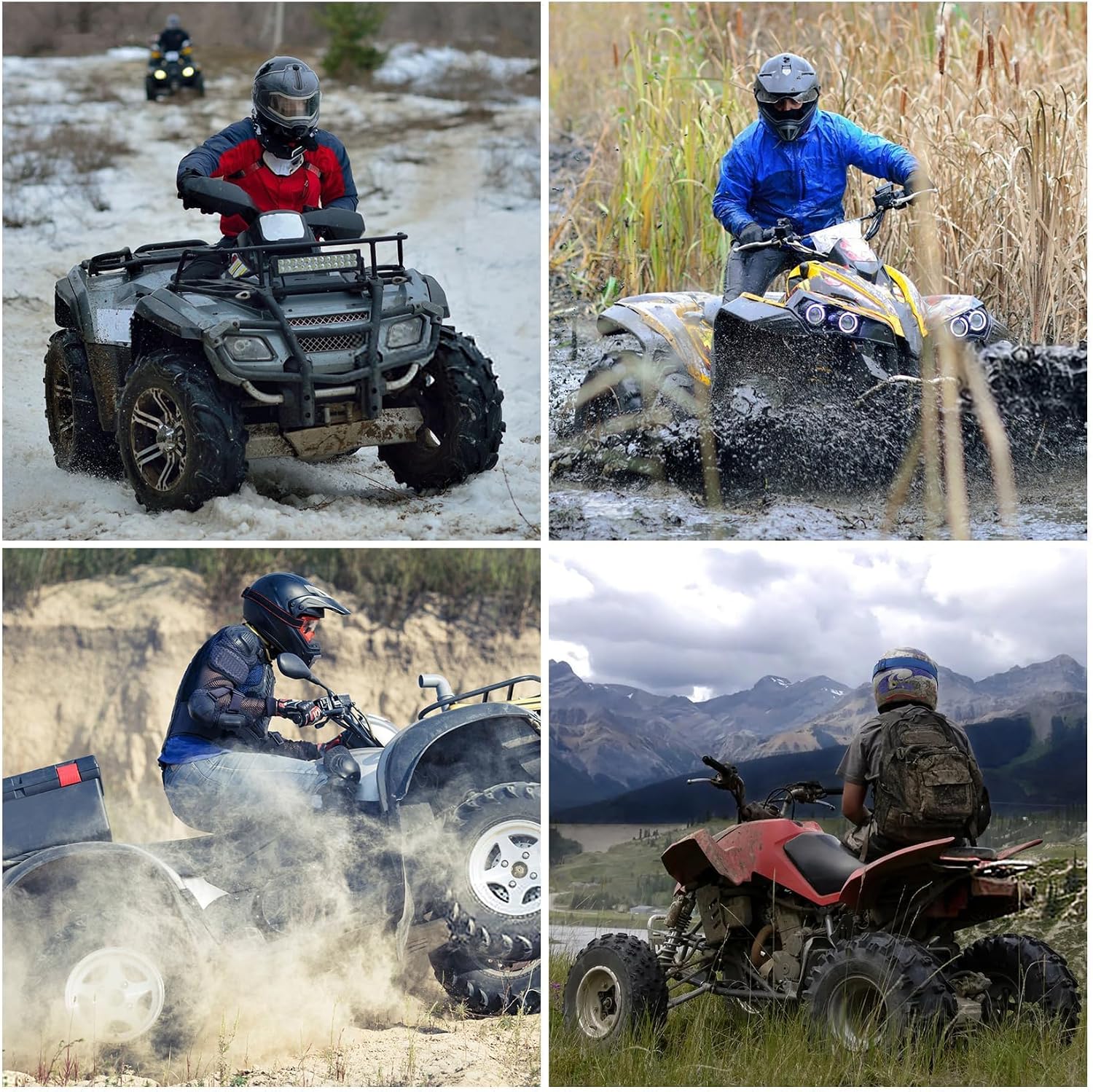 PSLER ATV Seat Cover - Waterproof Four Wheeler Seat Cover for Sportsman 450 850 Scrambler 400 500 850 1000 Rancher 420