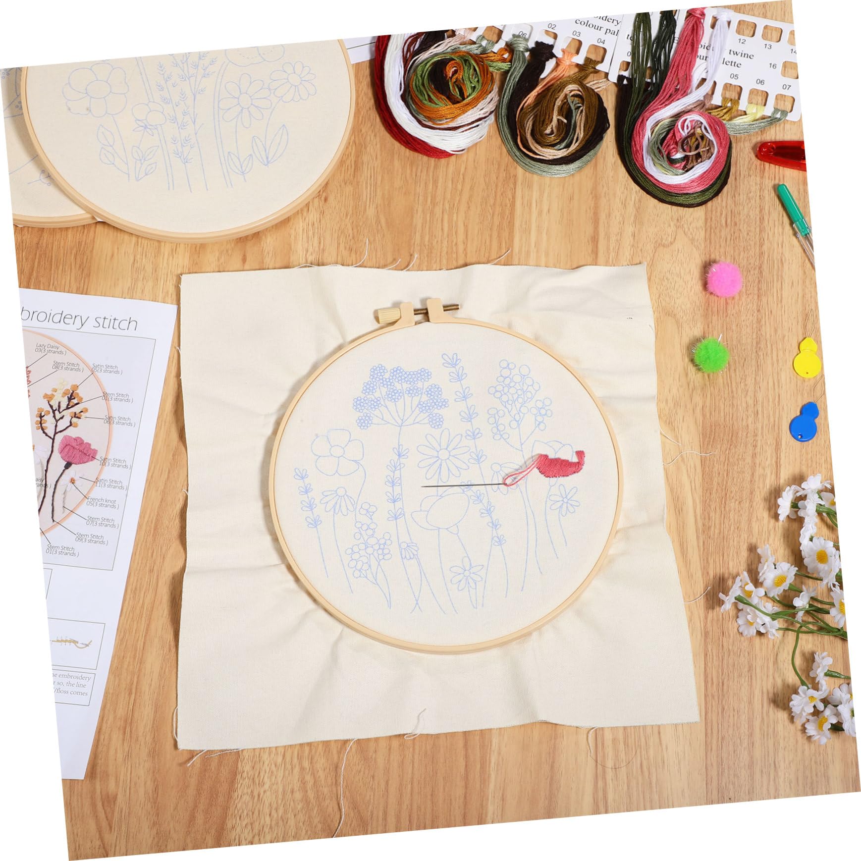 UTHCLO Kit de Bordado para Principiantes para Adultos, 1 Juego